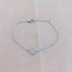 *New* Silver and faux diamond / crystal accent bracelet.